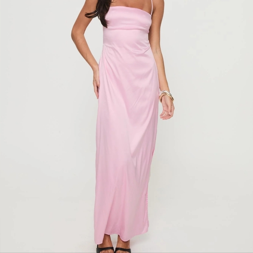 Princess Polly Strapless Dress in Soft Pink